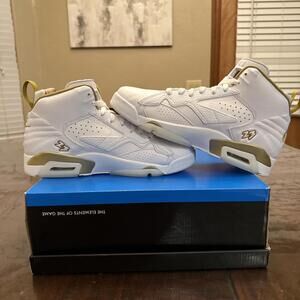 NEW Nike Air Jordan MVP White Metallic Gold DZ4475-170 Men’s Size 10